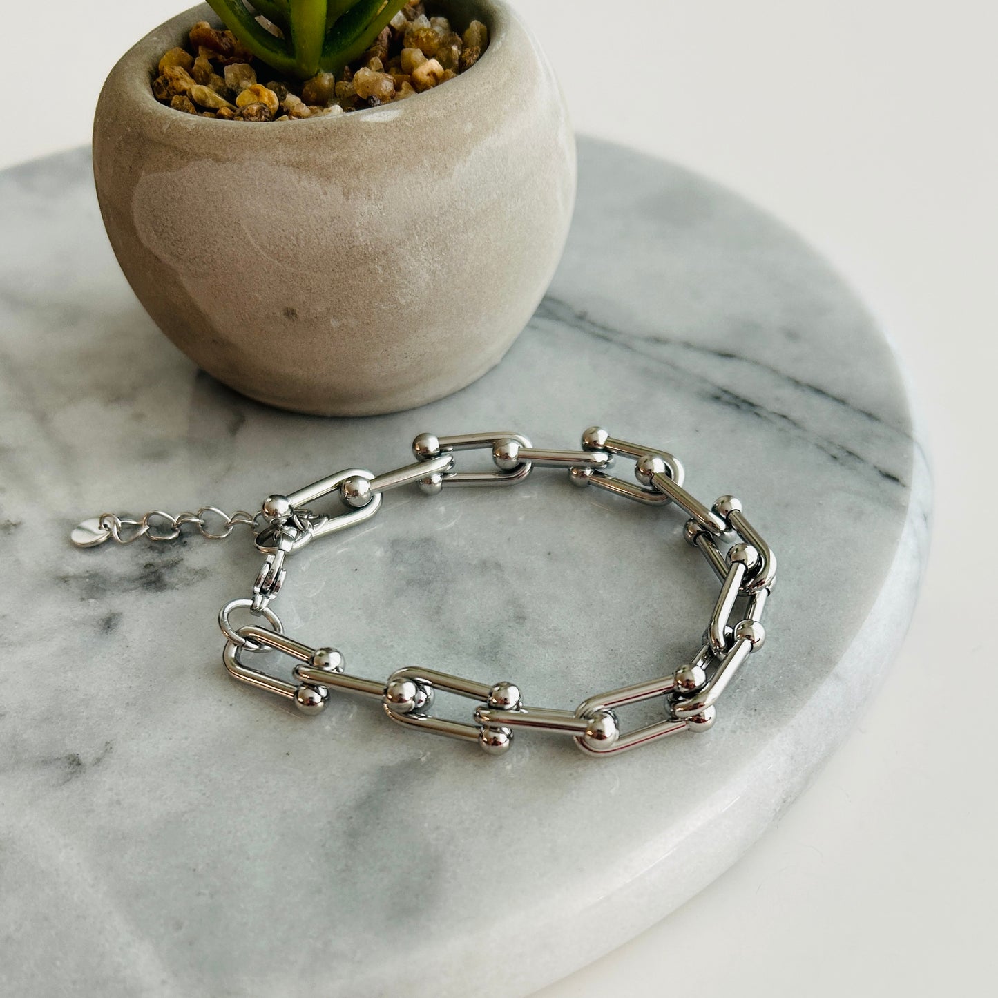 Silver Link Chain Bracelet