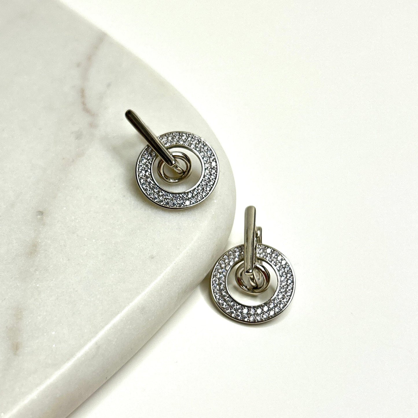 Earrings silver color