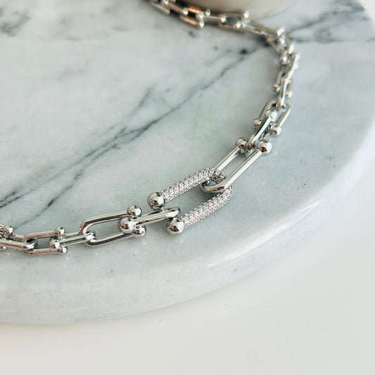 Silver Link Chain Necklace