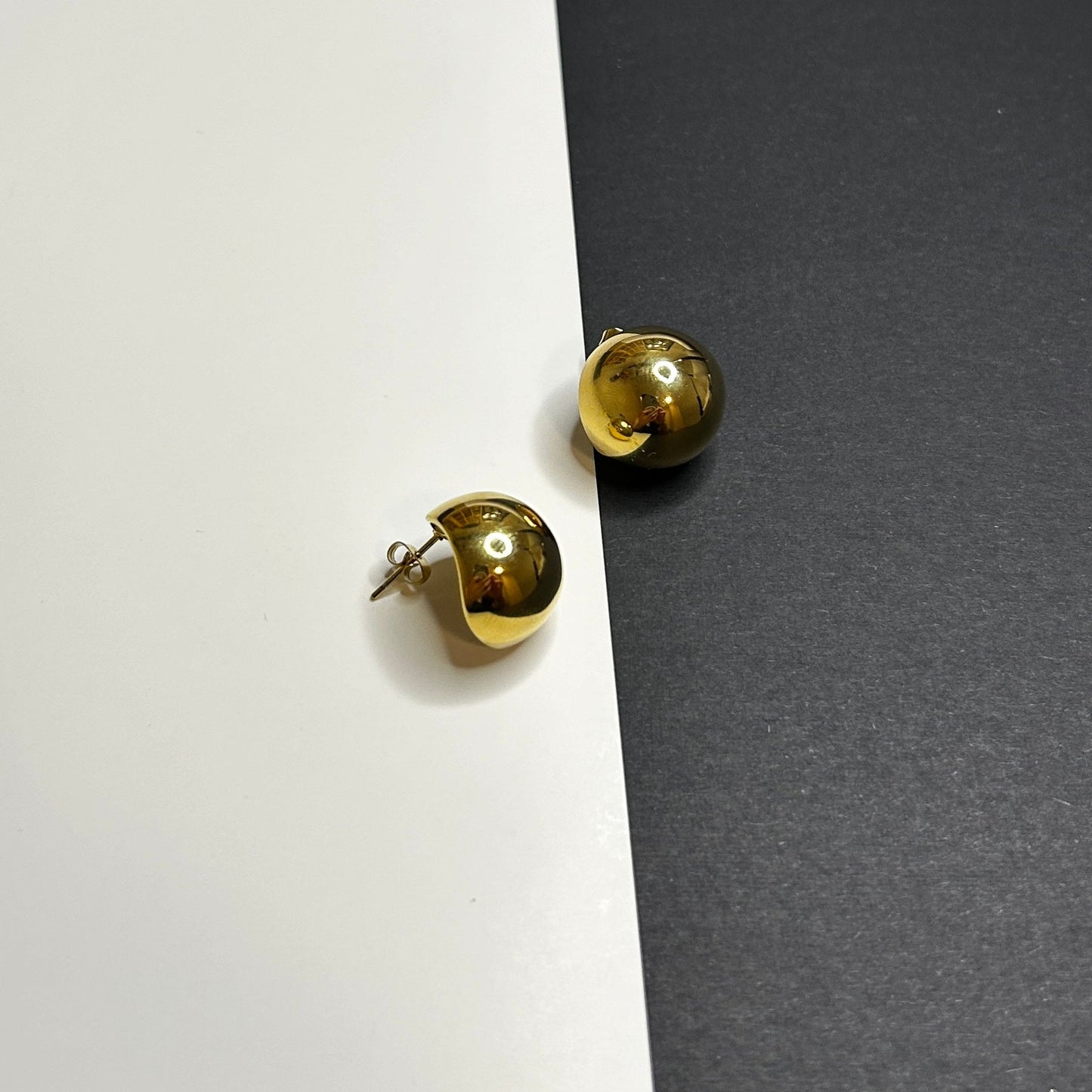 Sphere earrings stainless steel