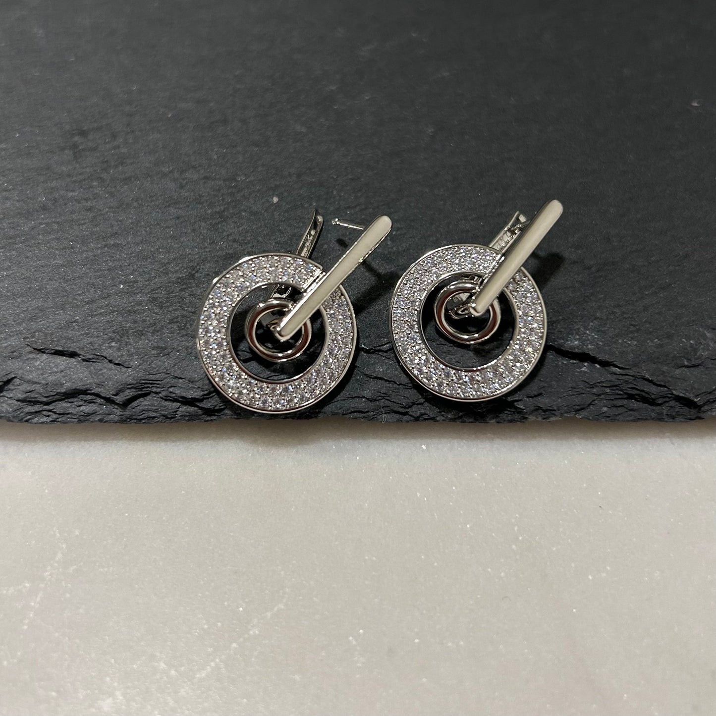 Earrings silver color