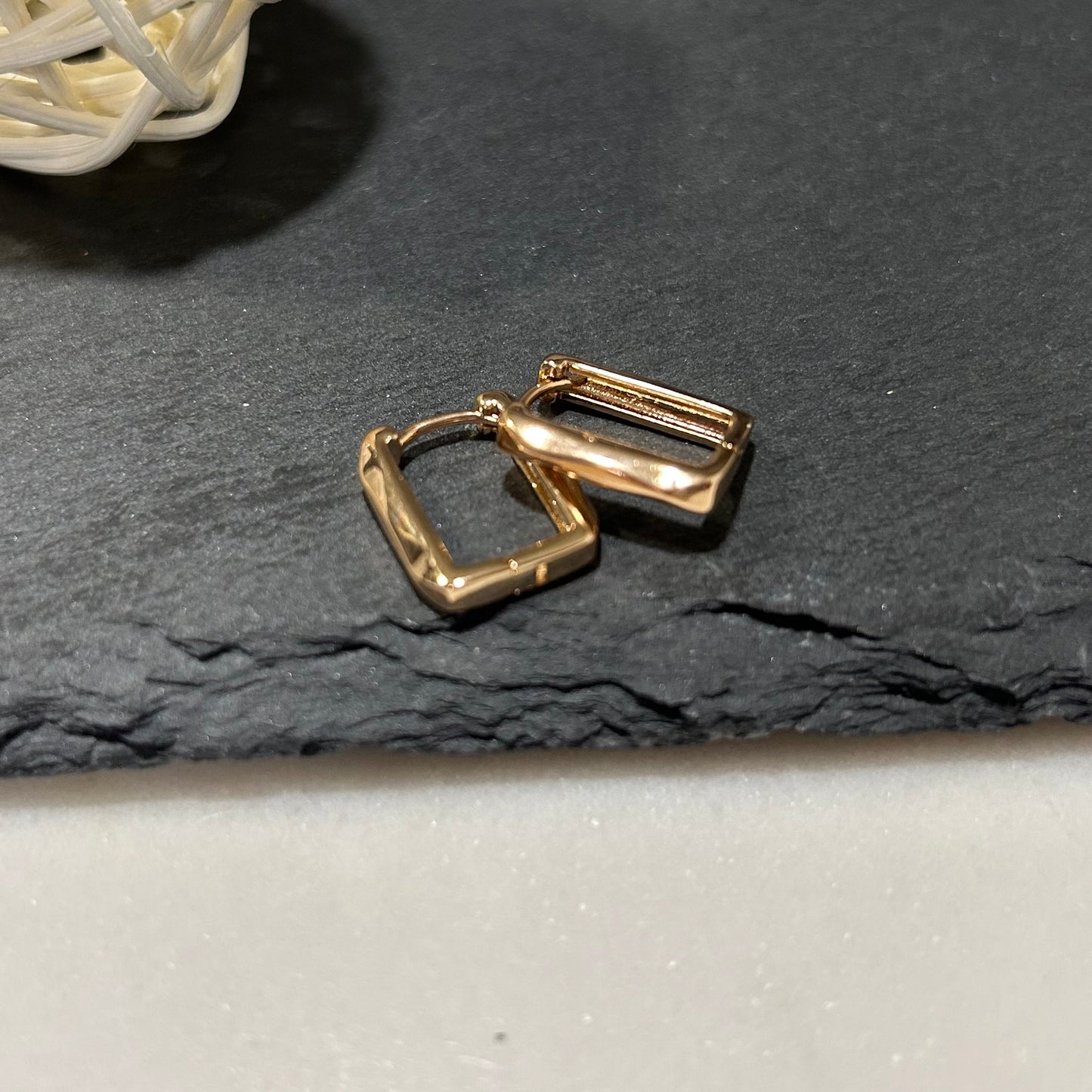 Golden Rectangle Earrings